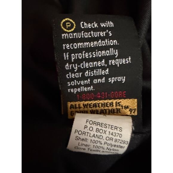 Forrester's Performance Outerwear Jacket Golf Windbreaker Gore Tex size Large - Picture 8 of 9